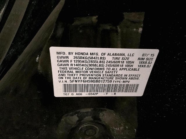 2016 Honda Pilot EX-L