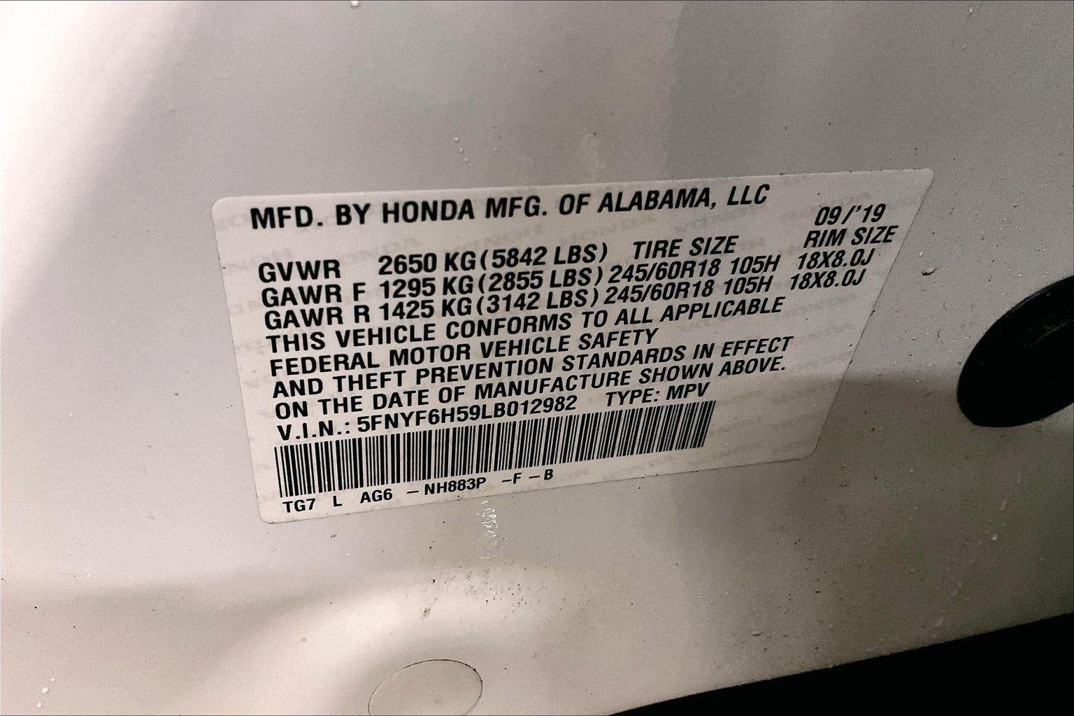 2020 Honda Pilot EX-L