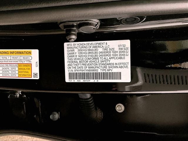 2022 Honda Pilot Black Edition
