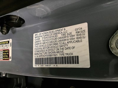 2024 Honda Ridgeline RTL