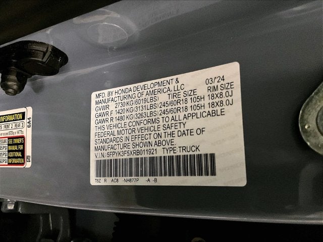 2024 Honda Ridgeline RTL