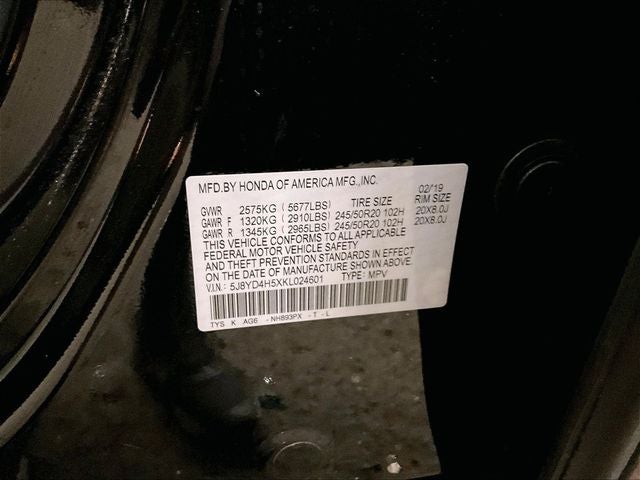 2019 Acura MDX 3.5L Technology Package SH-AWD