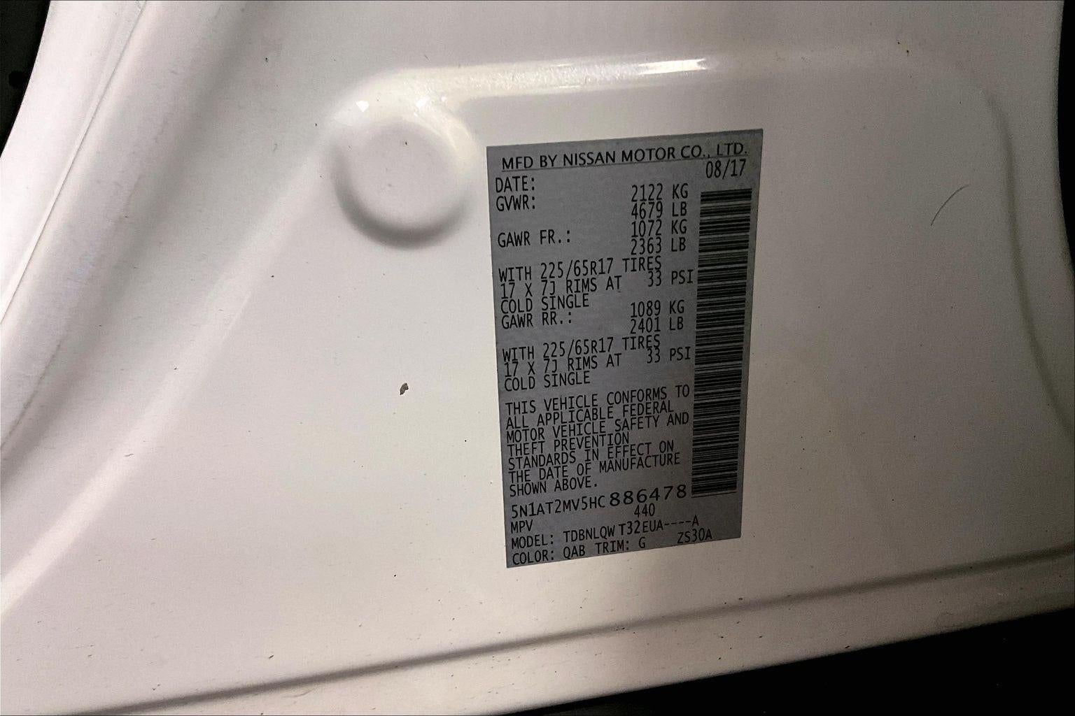 2017 Nissan Rogue SV