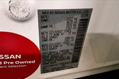 2017 Nissan Rogue SV