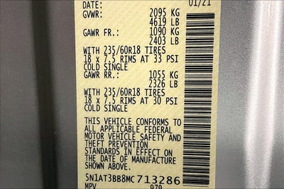 2021 Nissan Rogue SV