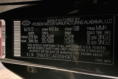 2022 Hyundai Tucson Limited