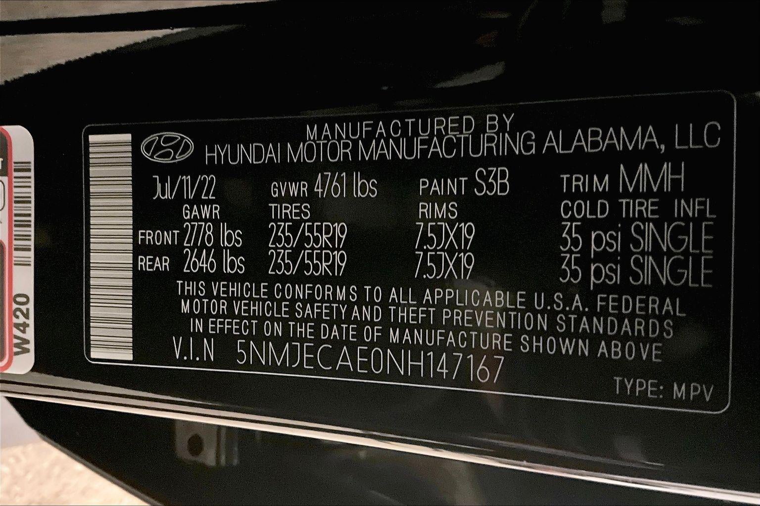 2022 Hyundai Tucson Limited