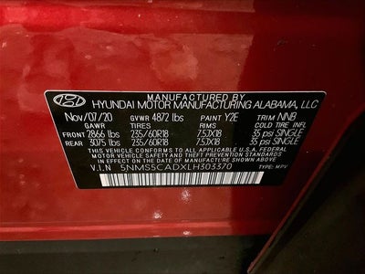 2020 Hyundai Santa Fe Limited
