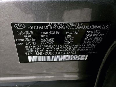 2017 Hyundai Santa Fe Sport 2.4 Base