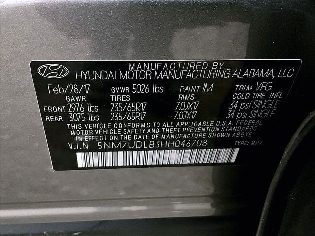 2017 Hyundai Santa Fe Sport 2.4 Base