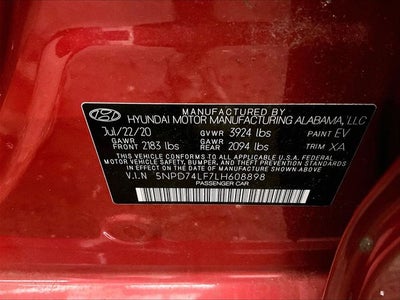 2020 Hyundai Elantra SE