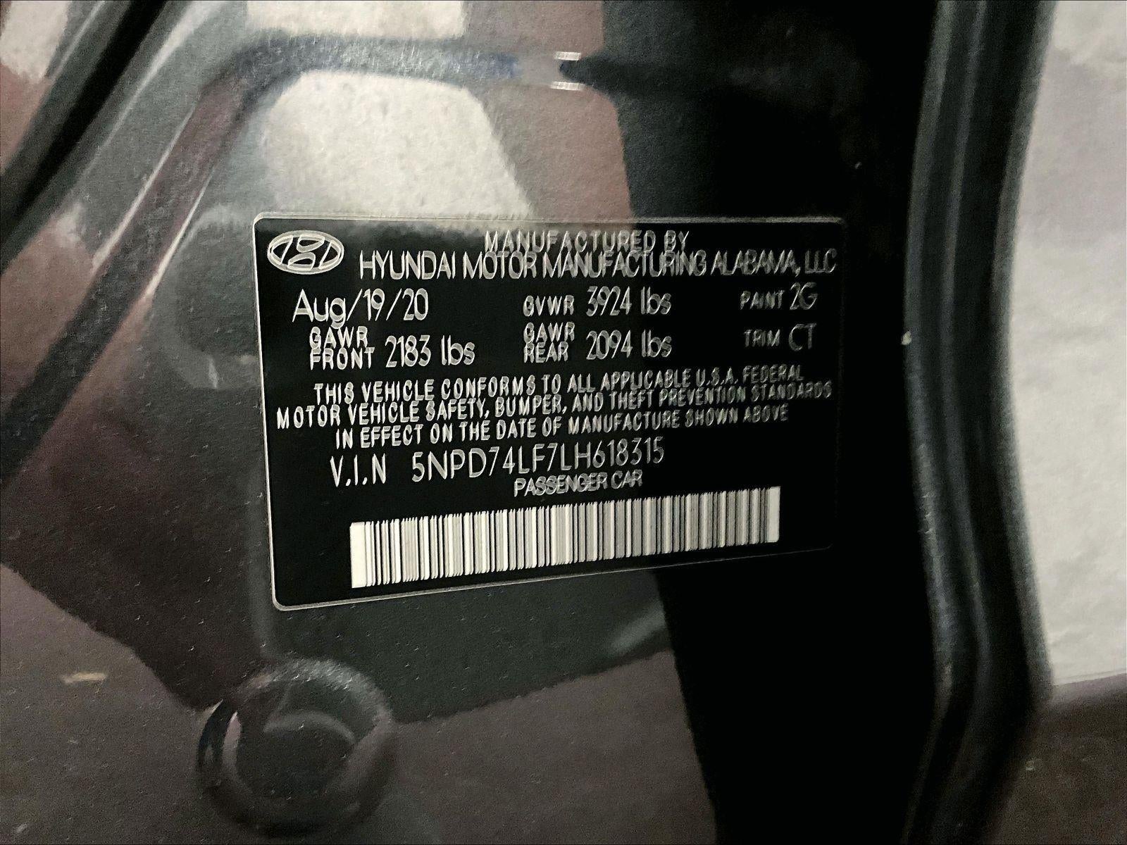 2020 Hyundai Elantra SE