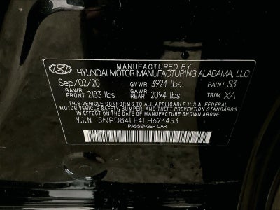 2020 Hyundai Elantra Value Edition