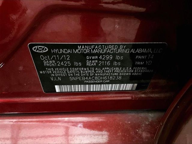 2013 Hyundai Sonata GLS