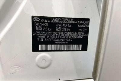 2021 Hyundai Sonata SEL