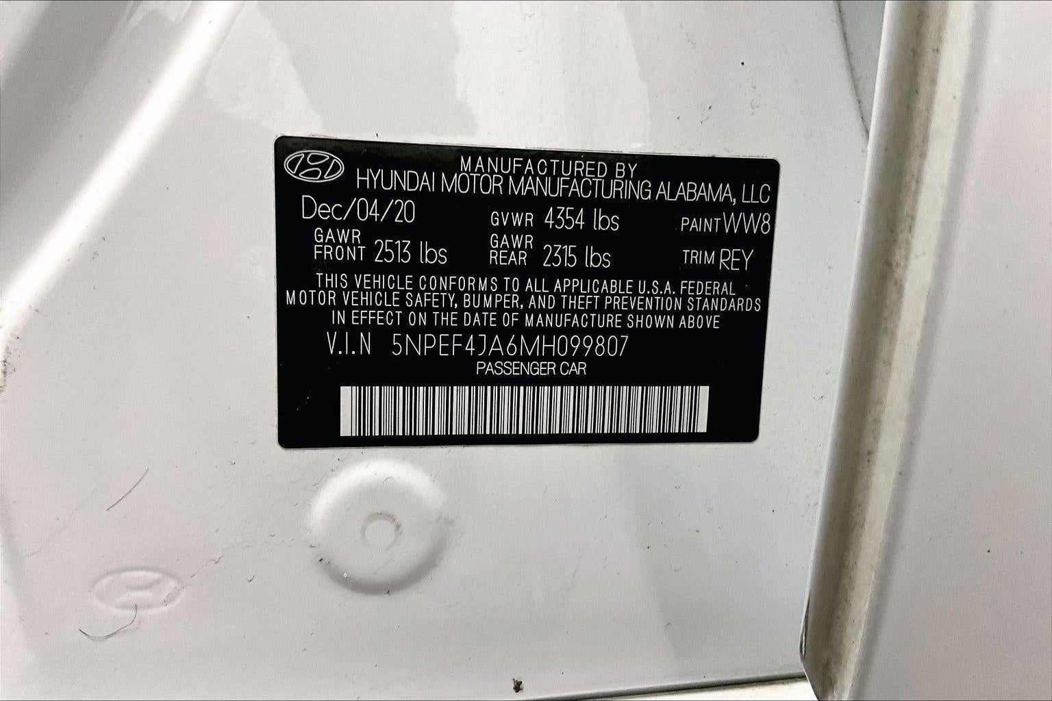 2021 Hyundai Sonata SEL