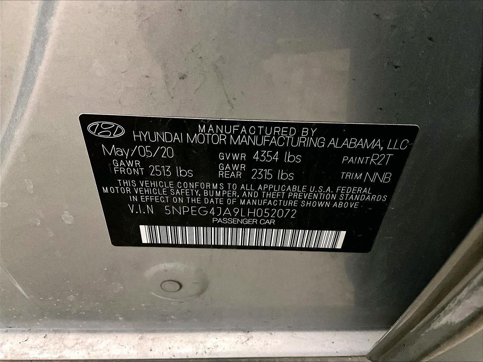 2020 Hyundai Sonata SE