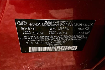 2021 Hyundai Sonata Limited