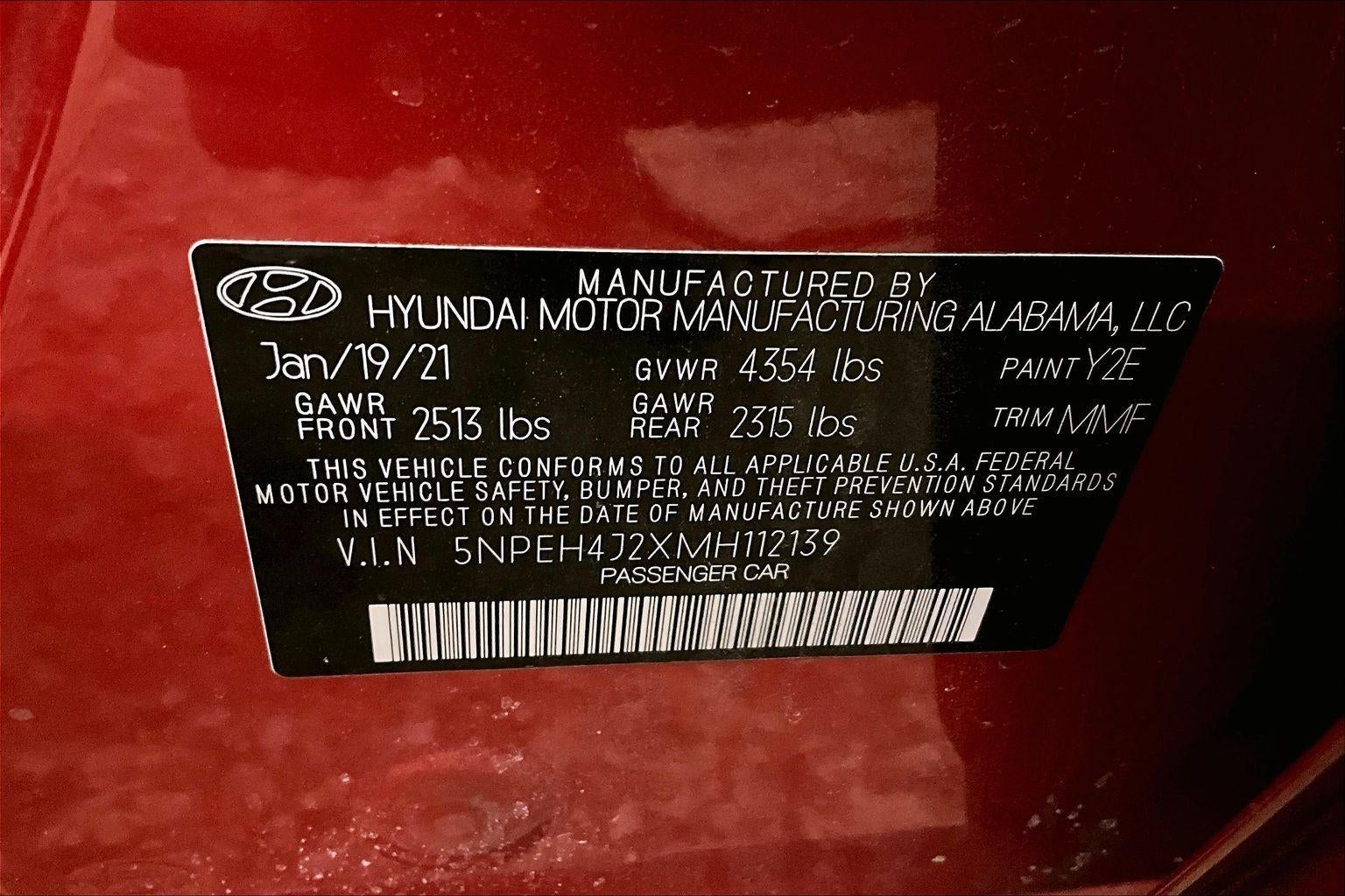 2021 Hyundai Sonata Limited