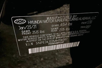 2021 Hyundai Sonata SEL Plus