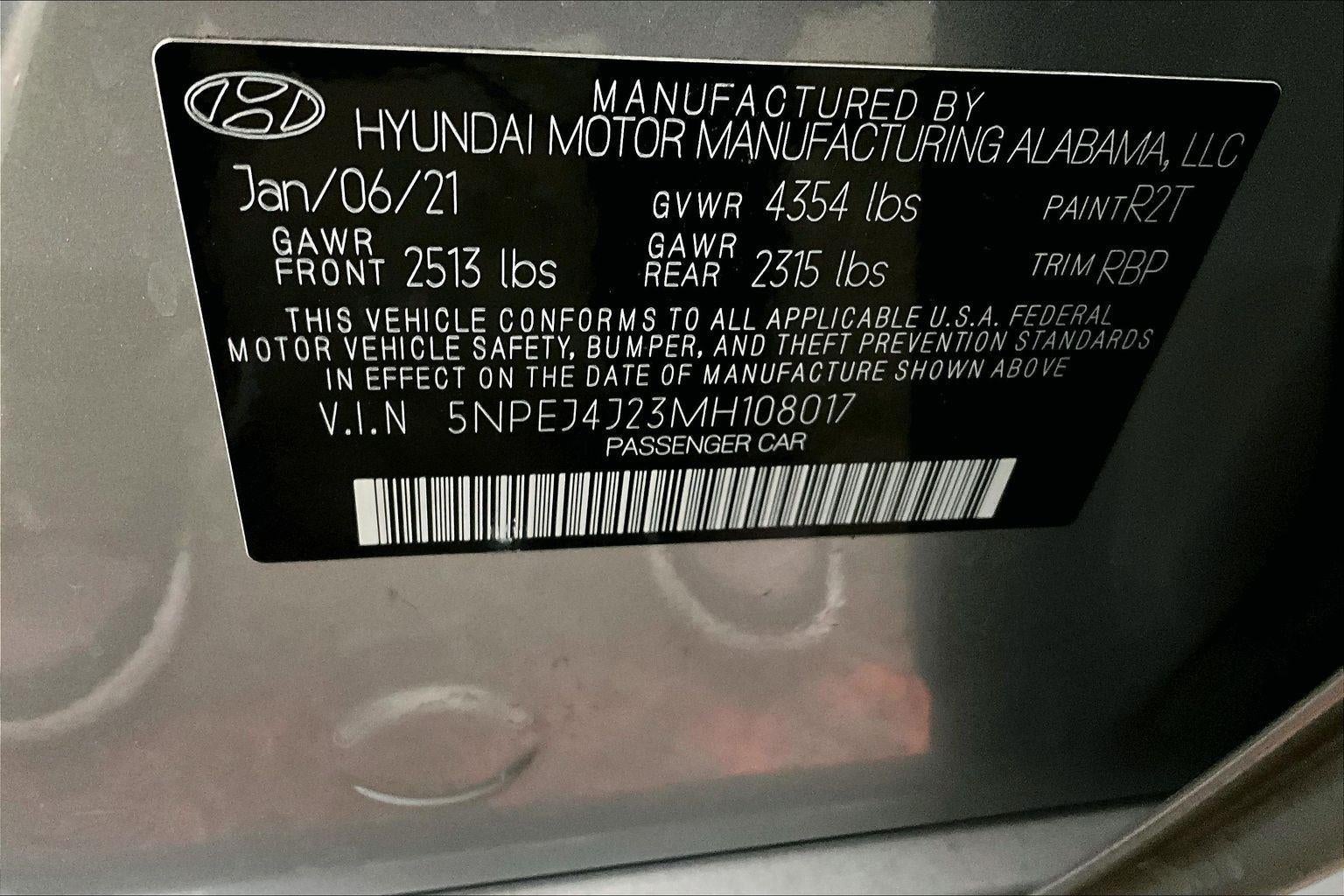 2021 Hyundai Sonata SEL Plus