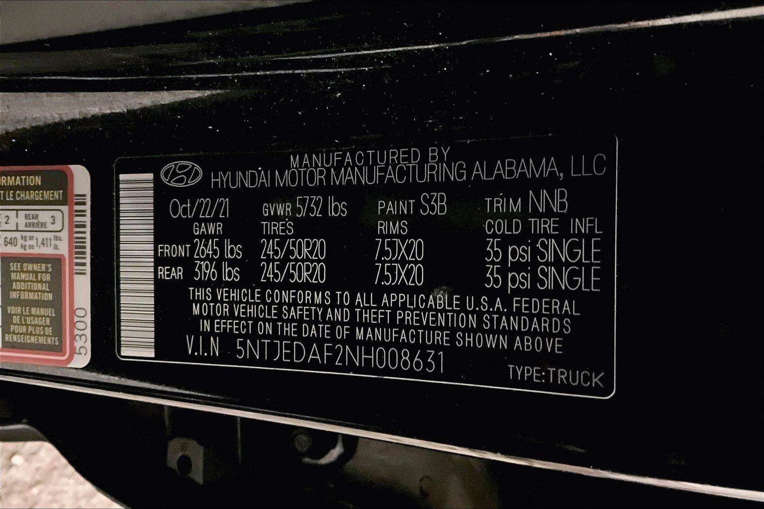 2022 Hyundai Santa Cruz Limited