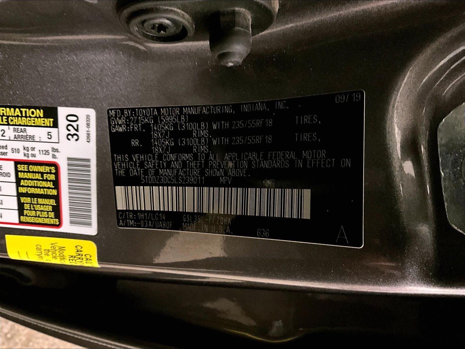 2020 Toyota Sienna XLE