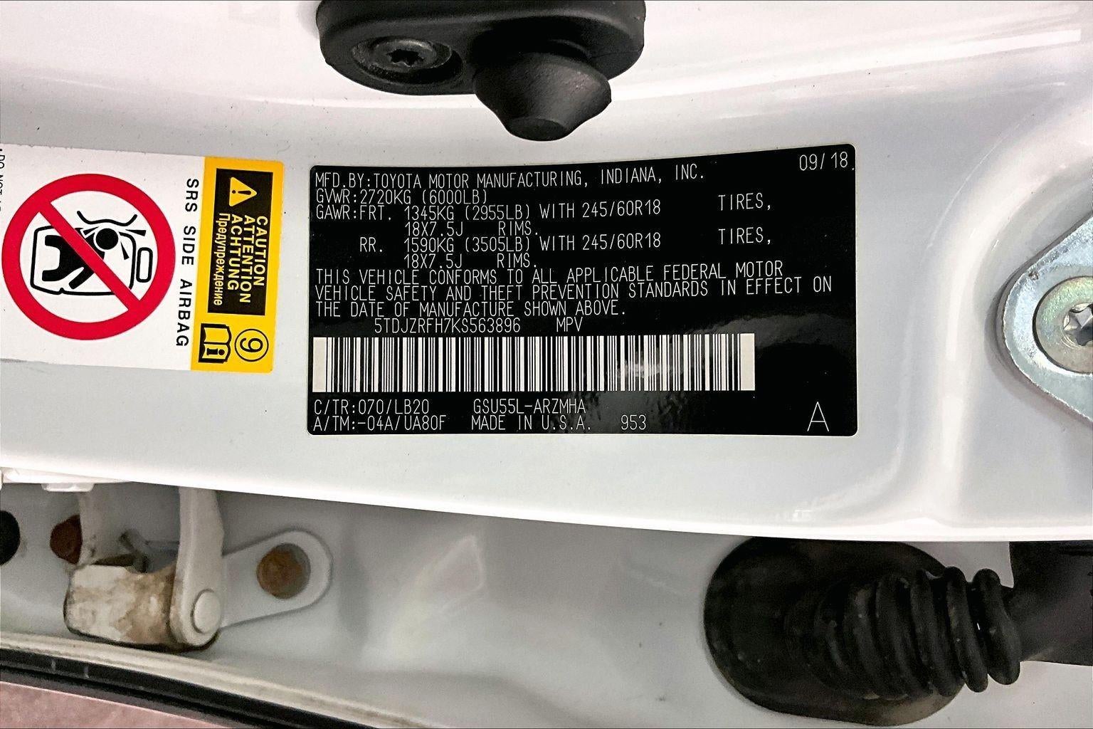 2019 Toyota Highlander XLE