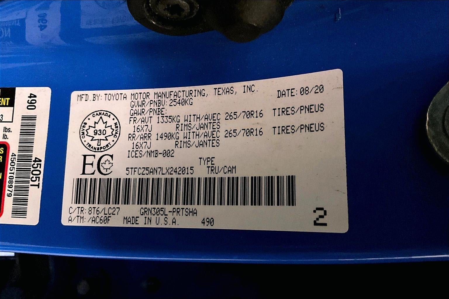 2020 Toyota Tacoma TRD Off Road