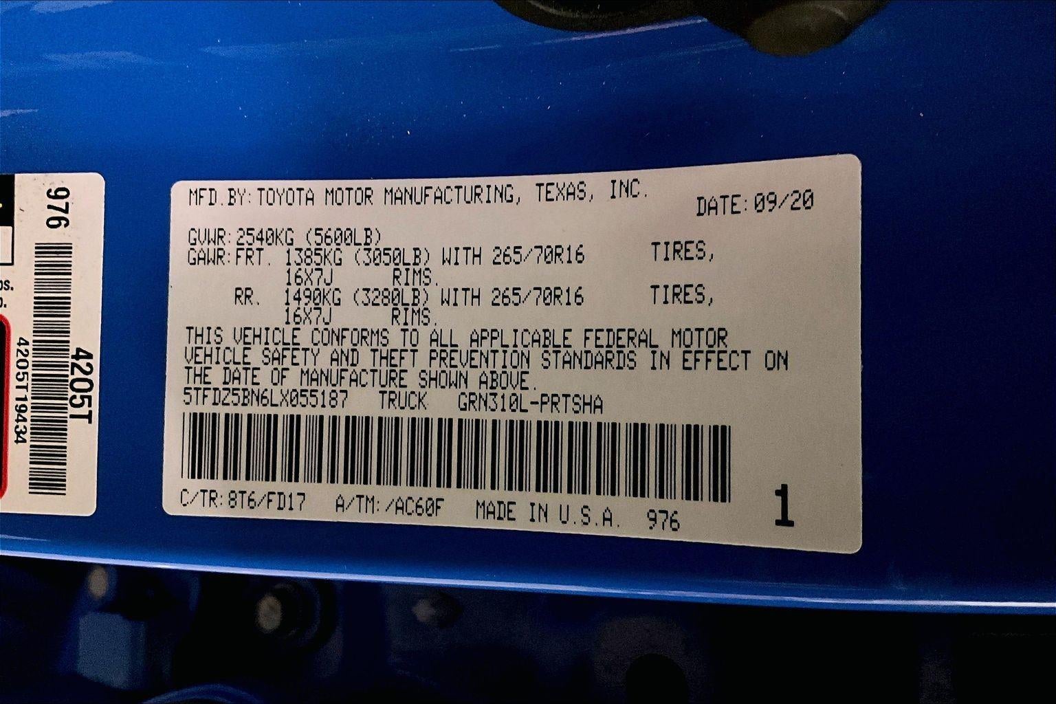 2020 Toyota Tacoma TRD Off-Road