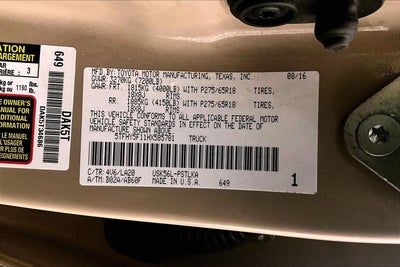 2017 Toyota Tundra Limited