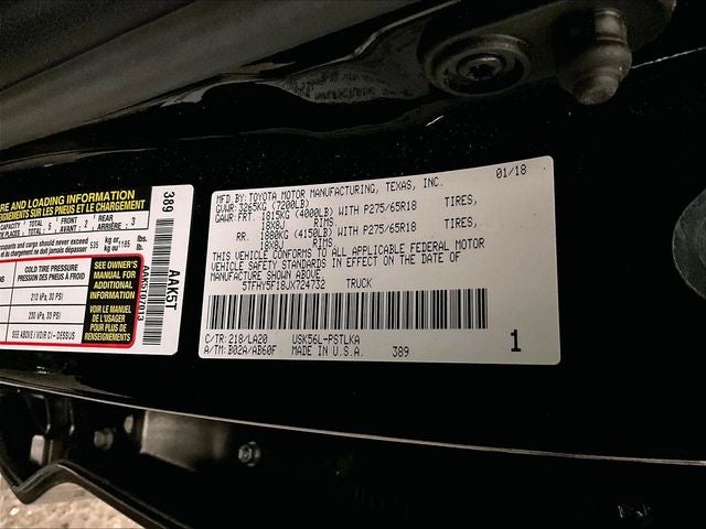 2018 Toyota Tundra Limited CrewMax