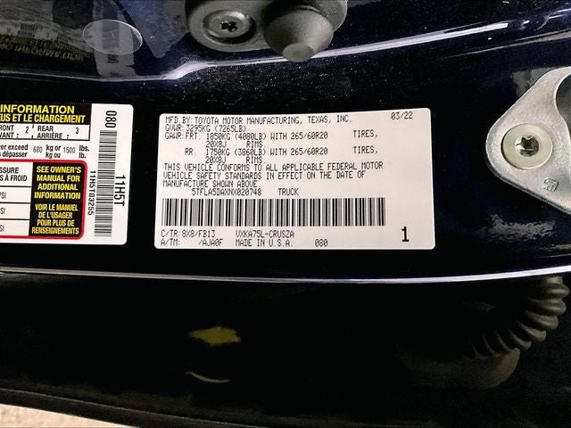 2022 Toyota Tundra SR5