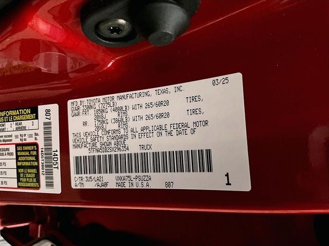 2025 Toyota Tundra Platinum