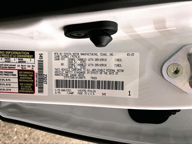2025 Toyota Tundra Hybrid TRD Pro
