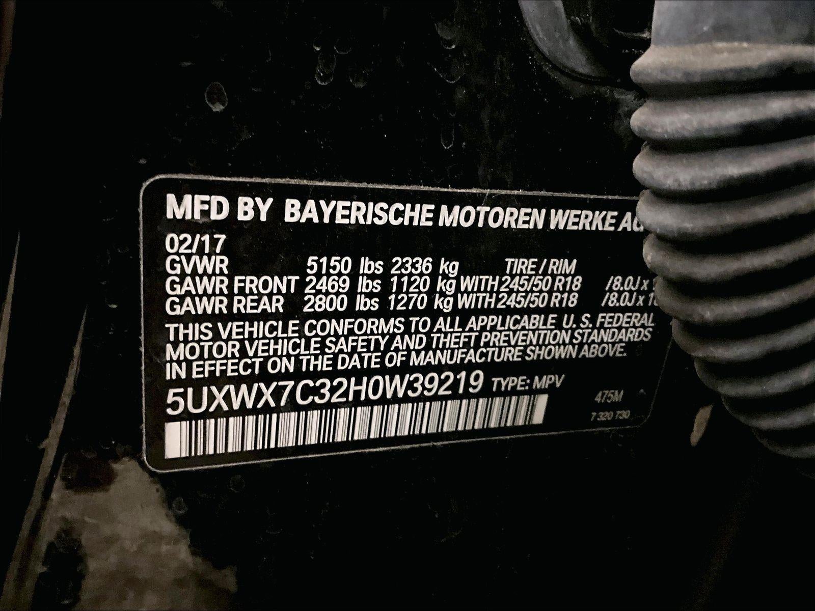 2017 BMW X3 xDrive35i