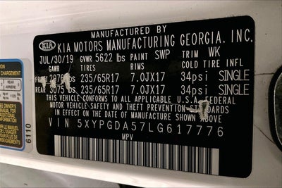 2020 Kia Sorento LX V6