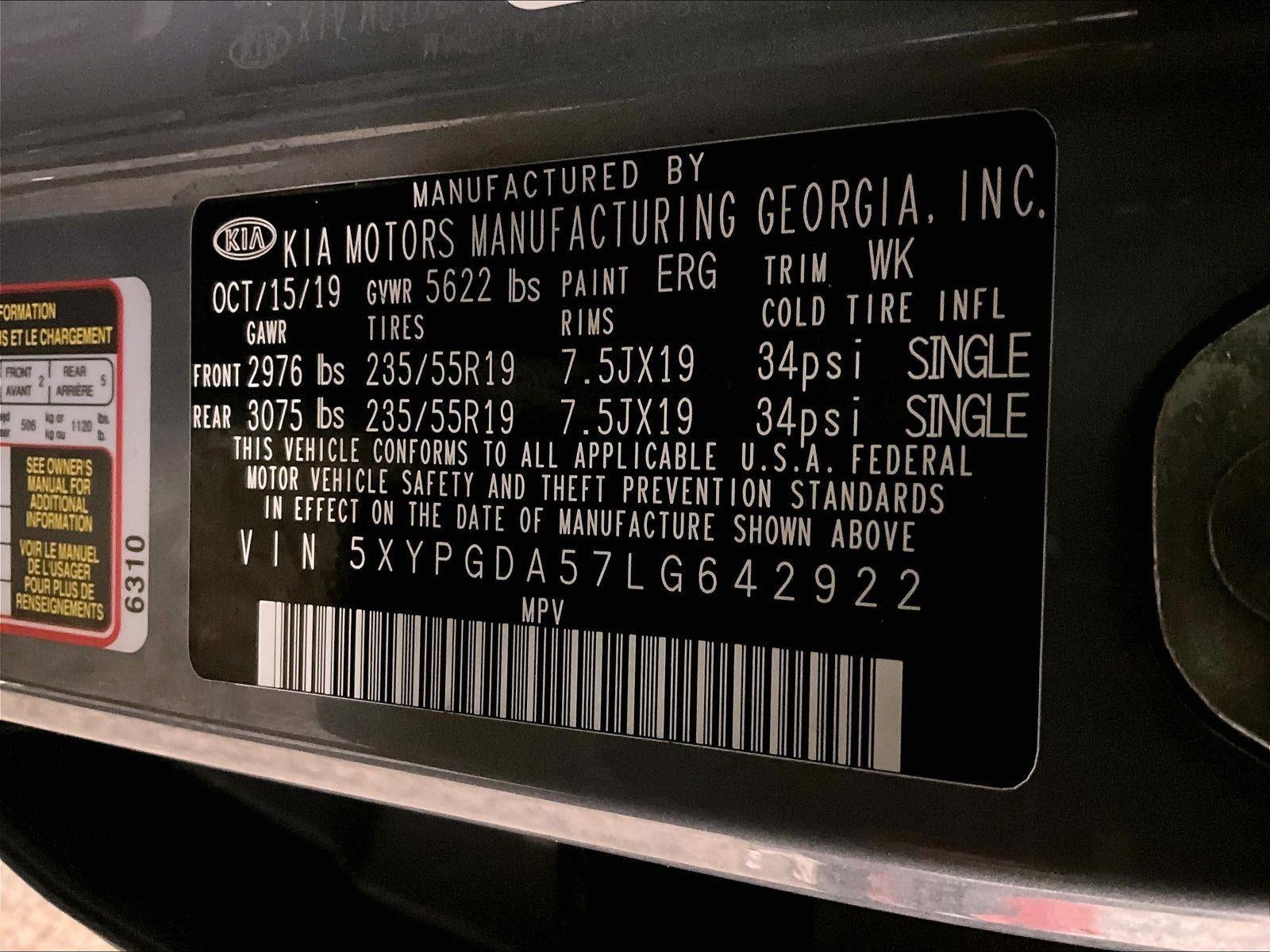 2020 Kia Sorento S V6