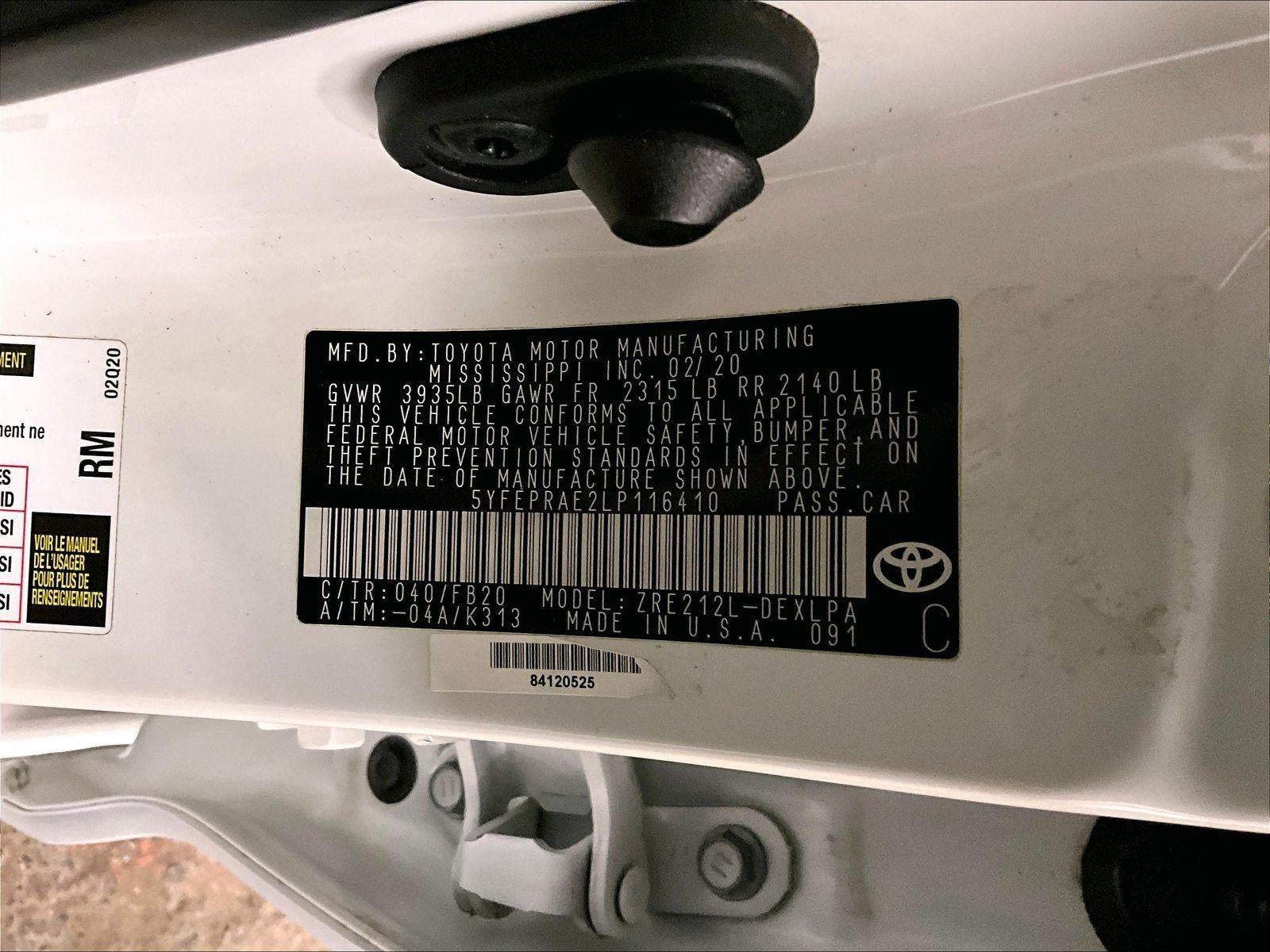 2020 Toyota Corolla LE