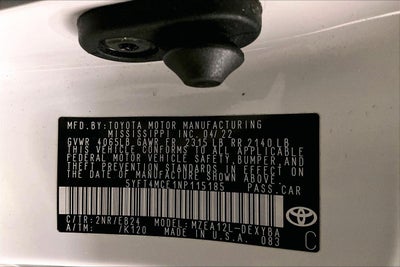 2022 Toyota Corolla XSE