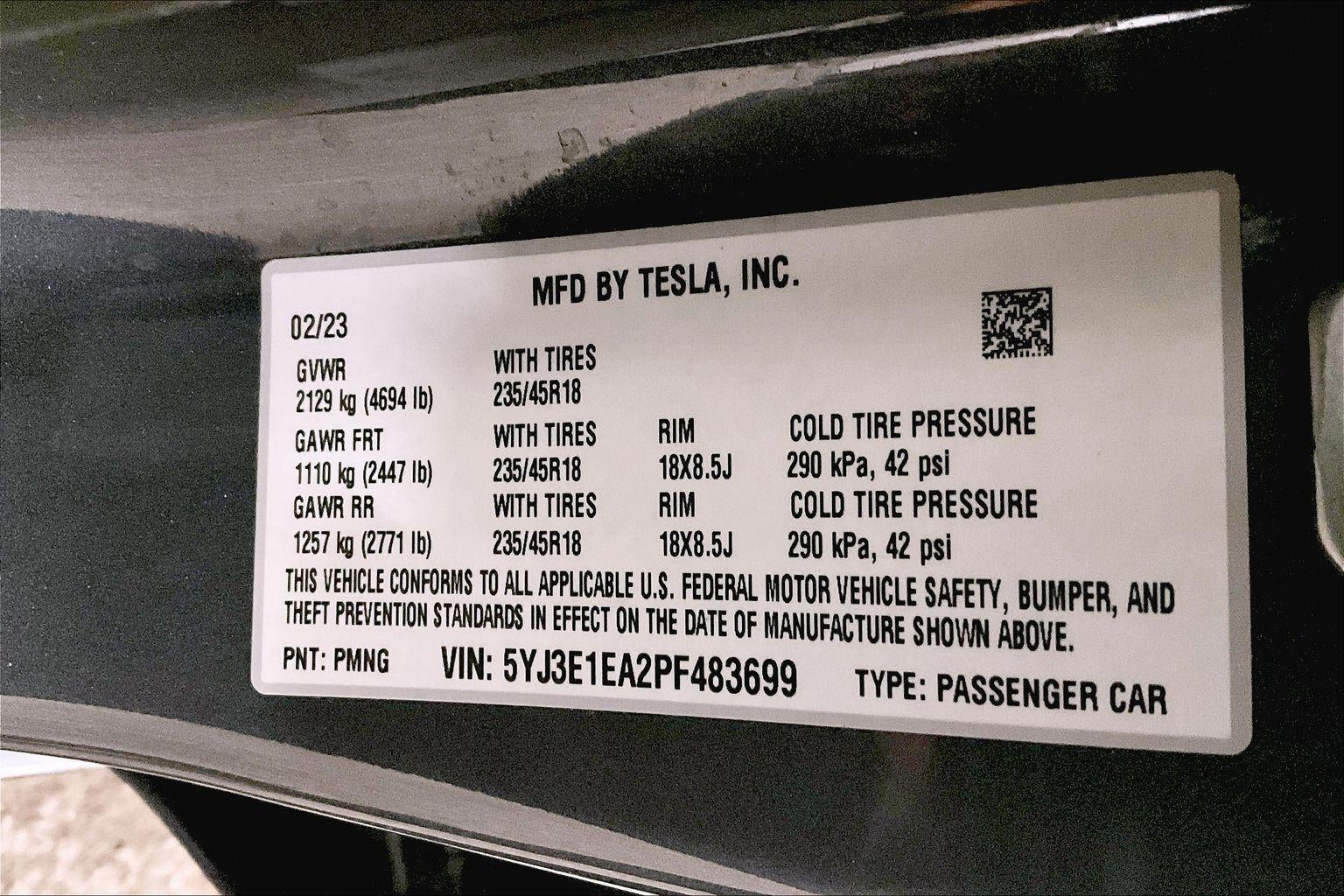 2023 Tesla Model 3 Base