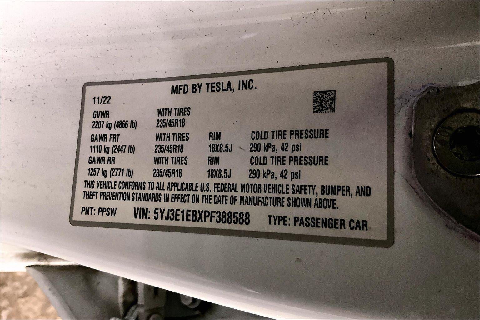 2023 Tesla Model 3 Long Range