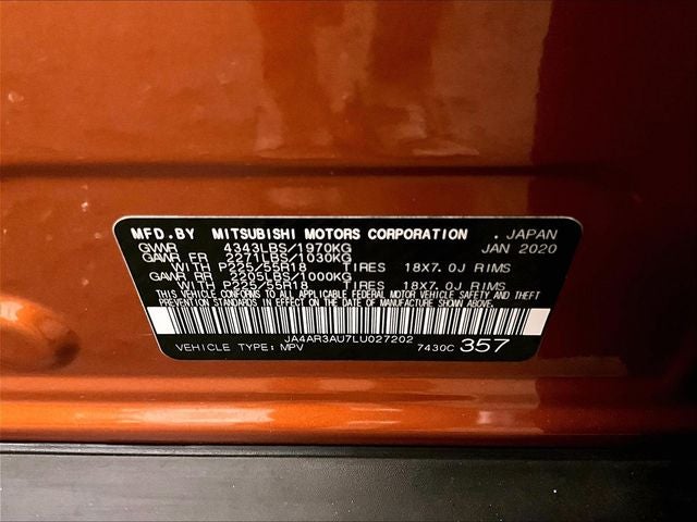 2020 Mitsubishi Outlander Sport 2.0 SE