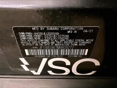 2021 Subaru WRX Base