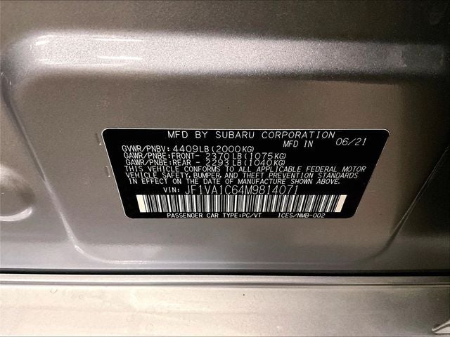 2021 Subaru WRX Premium