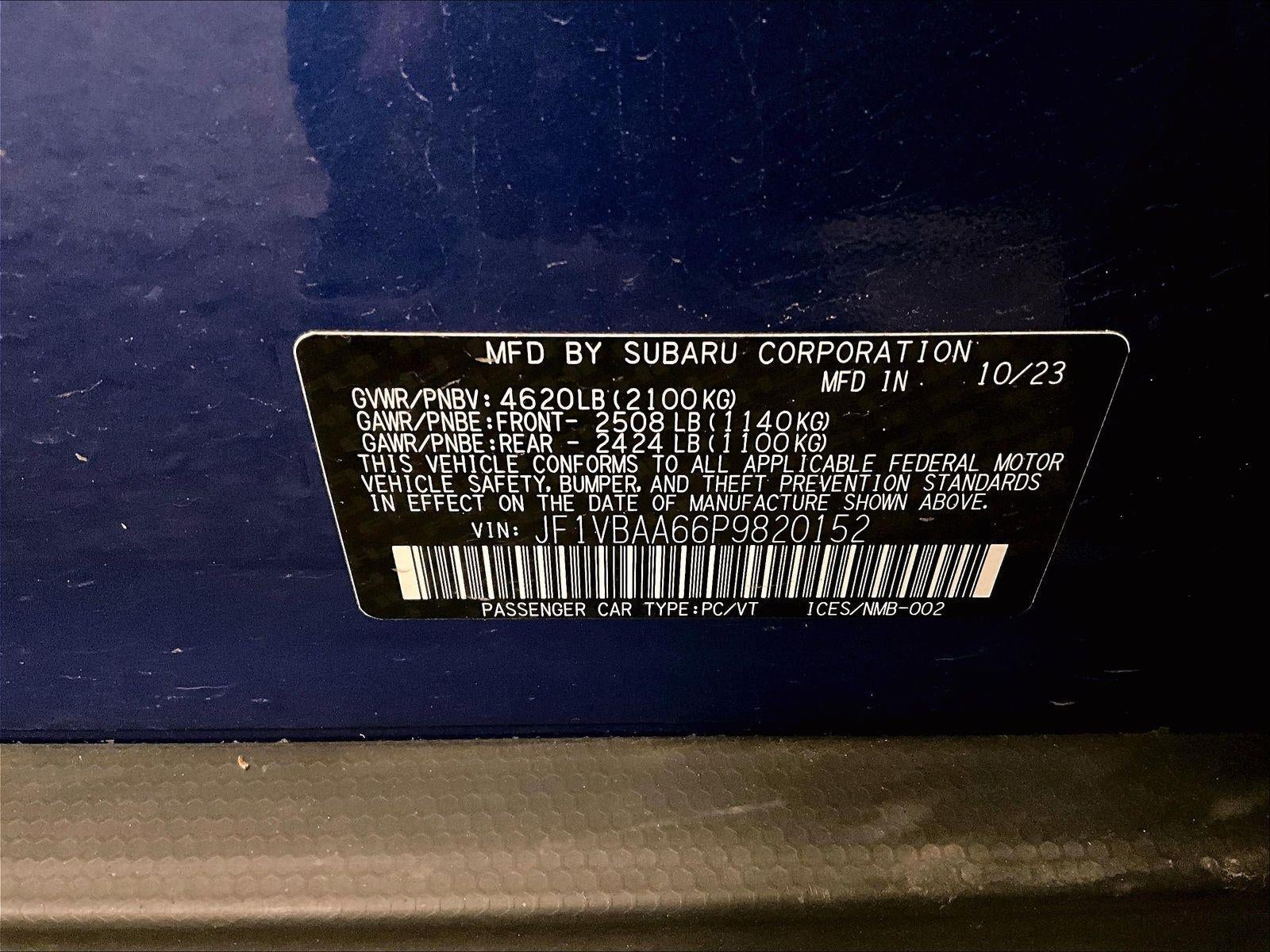2023 Subaru WRX Base