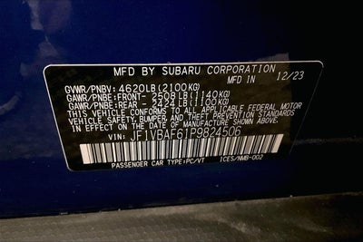 2023 Subaru WRX Premium