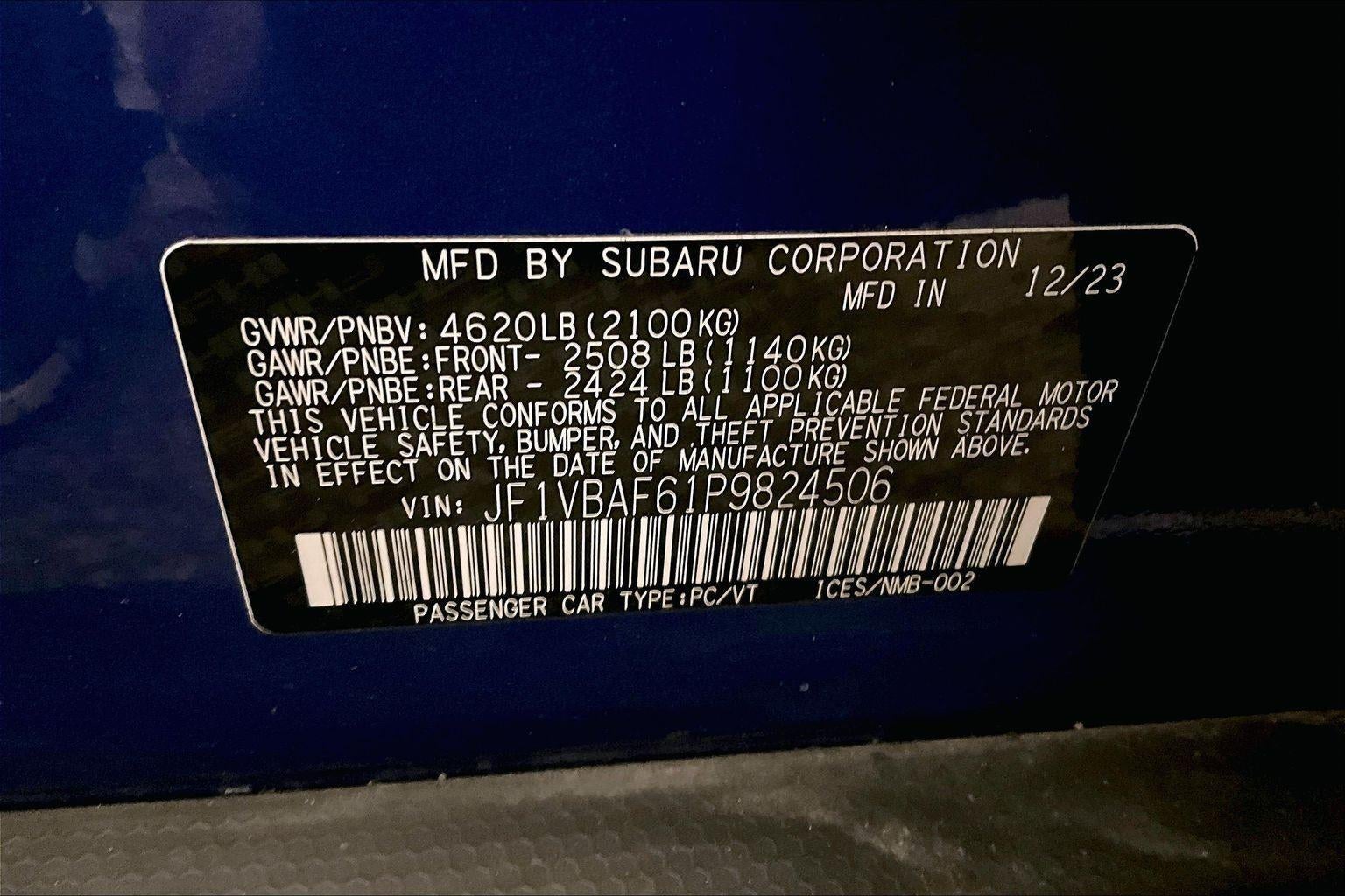 2023 Subaru WRX Premium