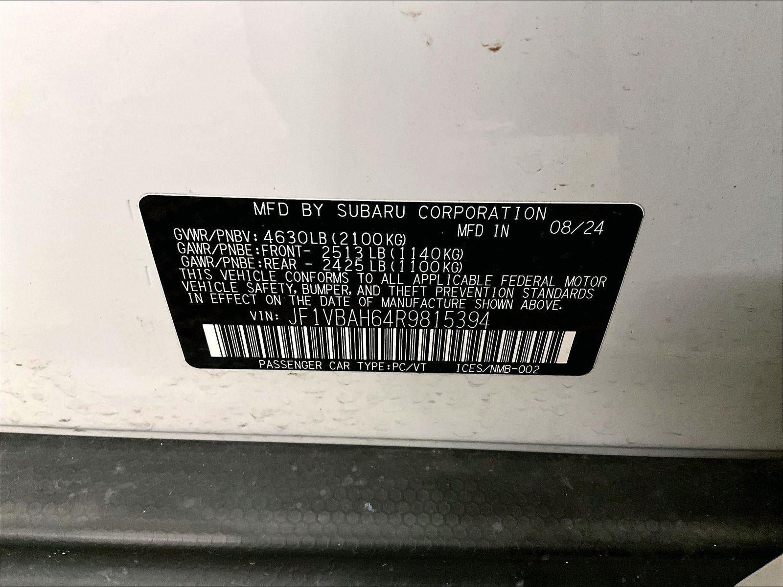 2024 Subaru WRX Premium