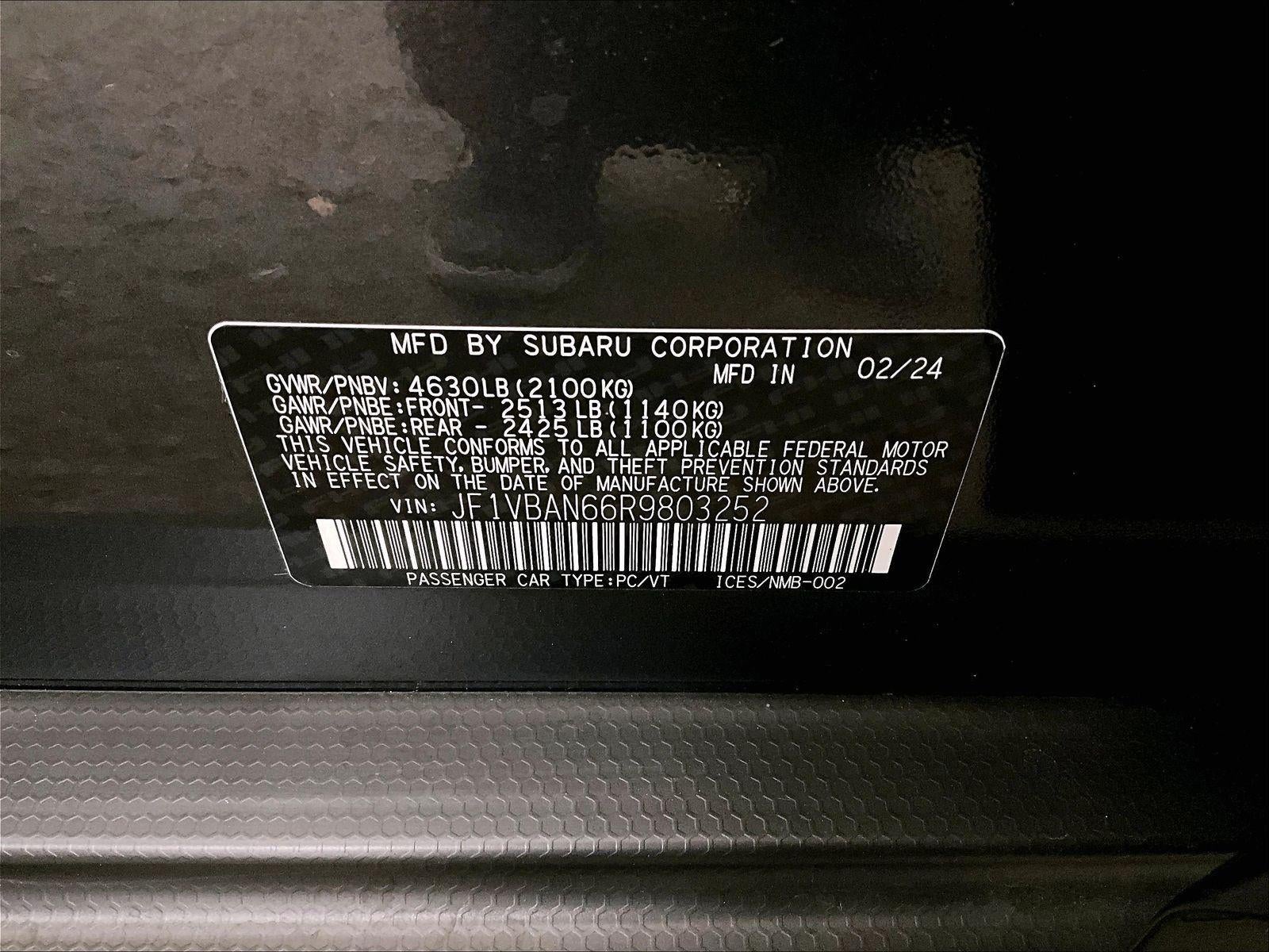 2024 Subaru WRX Limited